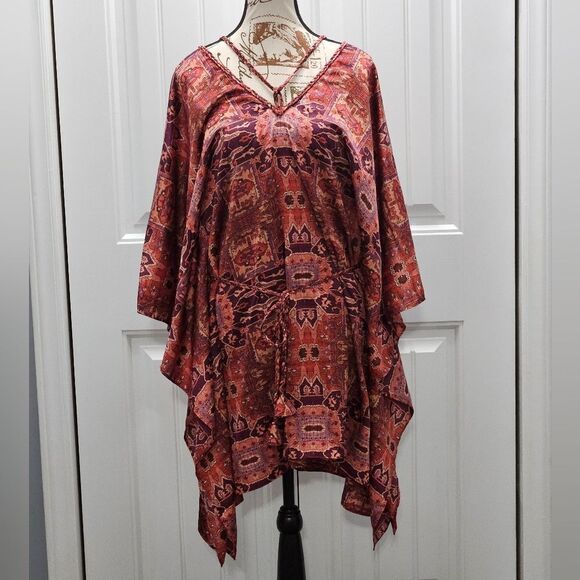 🔥Misa, Beautiful Butterfly Sleeve Dress. NWT-oversized XS - Picture 1 of 8